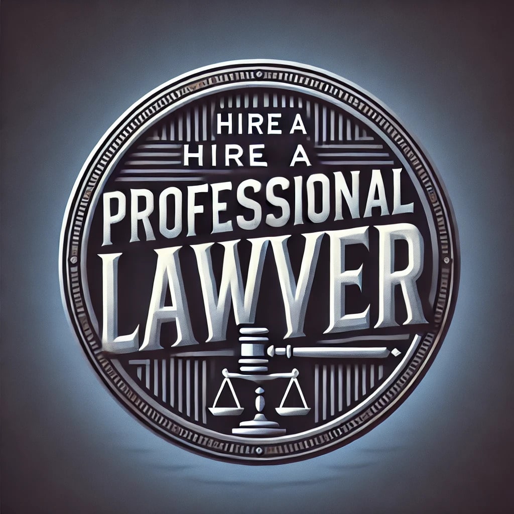 Hire a professional lawyer